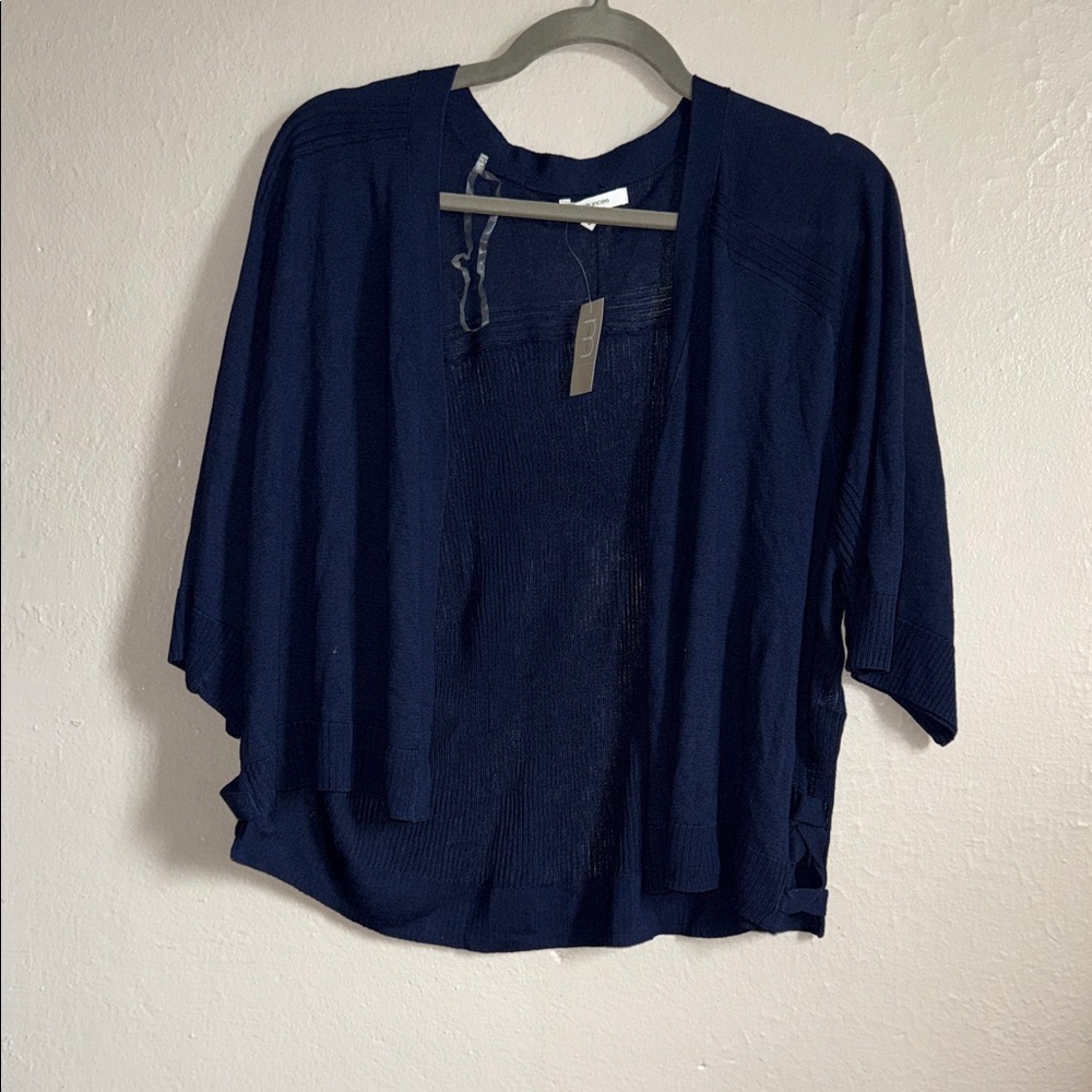Maurices Navy Open-Front Lightweight Cardigan
